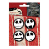 Nightmare before Christmas Button Badge 4-Pack Design 1