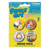 Family Guy Button Badge 4-Pack Characters
