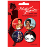 Michael Jackson Button Badge 4-Pack In Memoriam 2