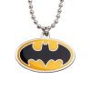 Batman Pendant with Chain Yellow Logo