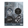Corpse Bride Pin-Back Button 4-Pack Set A