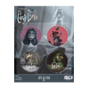 Corpse Bride Pin-Back Button 4-Pack Set E