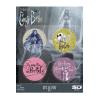 Corpse Bride Pin-Back Button 4-Pack Set F
