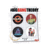 The Big Bang Theory Pin-Back Button 4-Pack Set B