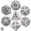 Steampunk Dice Set (Black & White)