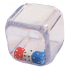 Double Dice 3d6 inside d6 (1 red, 1 blue, 1 white)