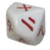 Japanese Worded 1-10 White/red d10
