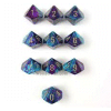 Gemini? D10 10-Set Purple-Teal w/gold