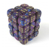 Gemini? D6 12mm (36 Dice) Blue-Purple w/gold