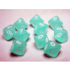 D10 10- Sets Frosted? Teal w/white
