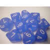 D10 10- Sets Frosted? Blue w/white