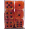 D6 16 mm (12 Dice) Vortex Orange w/black