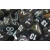 D6 12mm (36 Dice) Borealis? Smoke w/silver