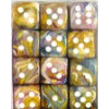 D6 12mm (36 Dice) Festive? Carousel w/white