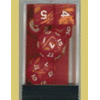 Cheat Dice Set (7): Pearlescent Red/gold