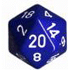 Opaque 34mm d20 Blue/White