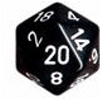 Opaque 34mm d20 Black/white