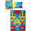Mickey Mouse Duvet Set Reversible Puzzled 135 x 200 cm