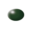 Aqua dark green silk