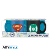 DC COMICS - set 2 mini-skodelic 110 ml - Superman and Green Lantern 