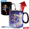SAILOR MOON - skodelica odzivna na temperaturo 460 ml - Sailor and Chibi 