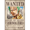 ONE PIECE - Plakat Wanted Zoro 